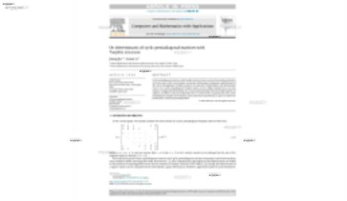 On determinants of cyclic pentadiagonal matrices with Toeplitz structure